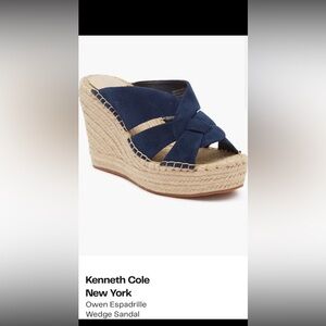 Kenneth Cole New York Women's Olivia Swirl Mule Espadrille Wedge Sandals